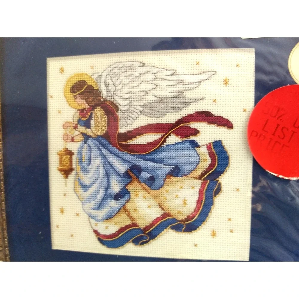 Dimensions Counted Cross Stitch Kit 1997 Guardian Angel Treasured Thoughts 72430